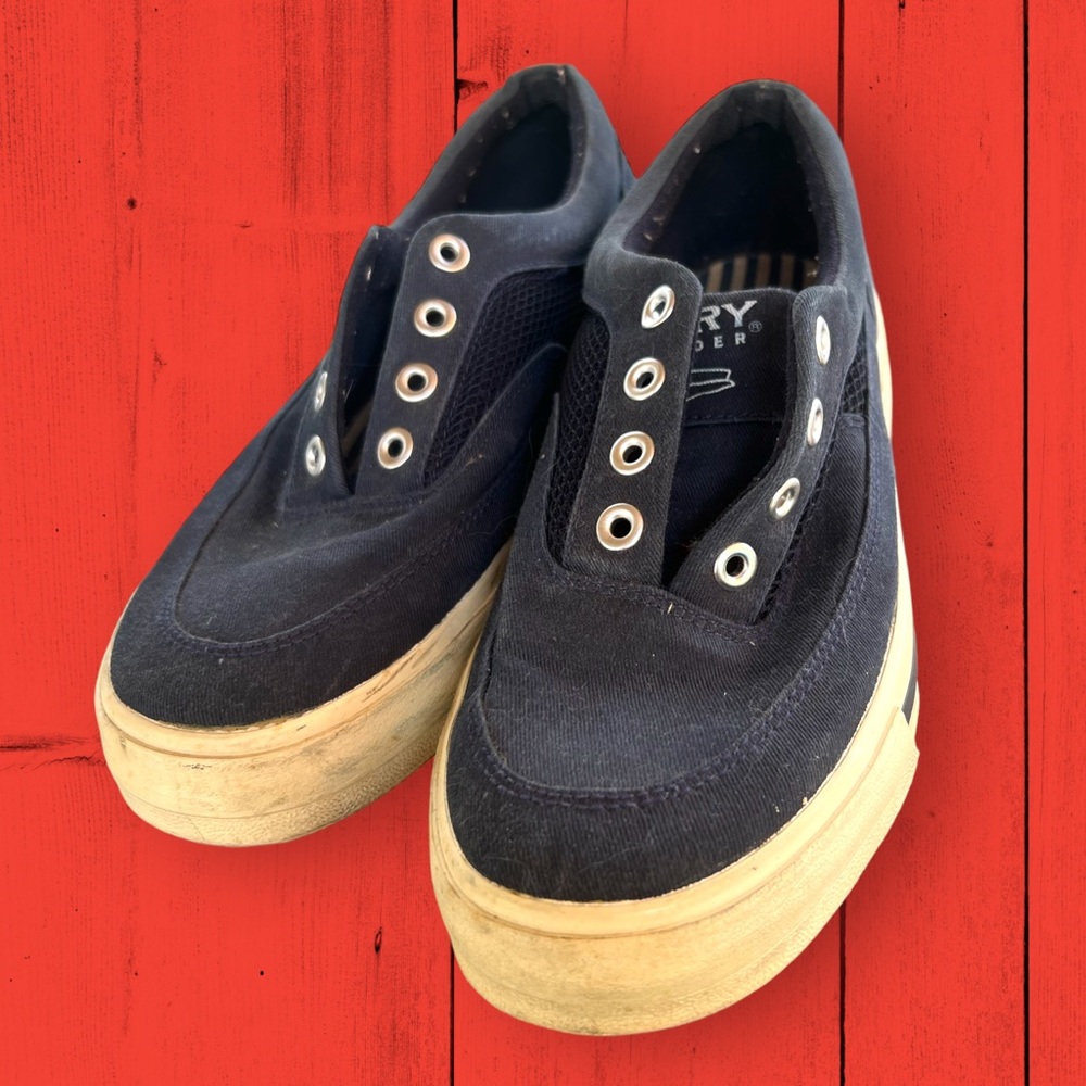 Sperry Navy Top-Sider Boat Shoes Sneakers Size 7.5M